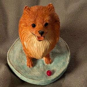 Adorable Pomeranian  Figurine
